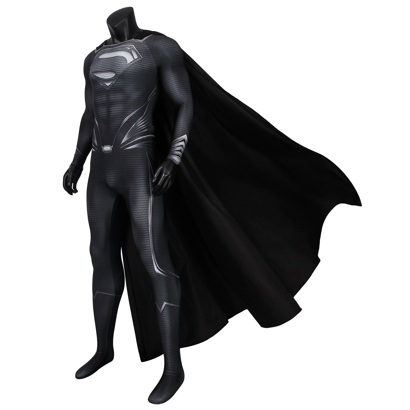 [ylevol] Justice League Clark Kent Superman Male Black Jumpsuit Cosplay Costumes