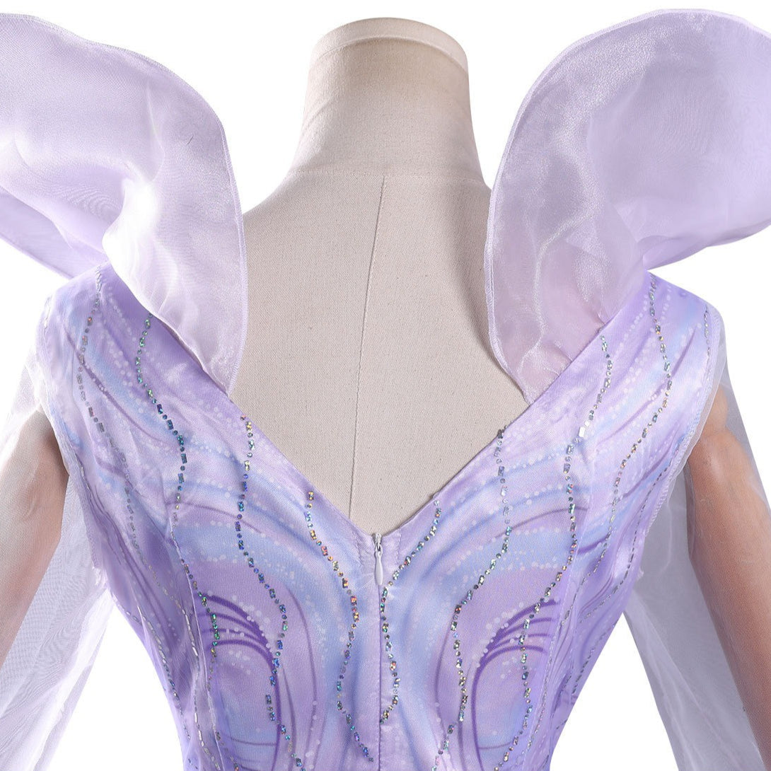 [ylevol] Wicked: For Good Glinda Purple Iridescent Dress Cosplay Costumes