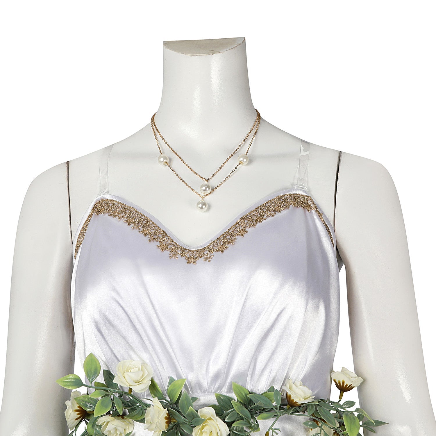 [ylevol] Final Fantasy VII Rebirth Aerith White Gown Female Cosplay Costumes