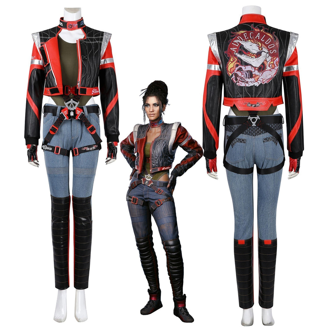 [ylevol] Cyberpunk 2077 Panam Palmer Female Leather Cosplay Costumes
