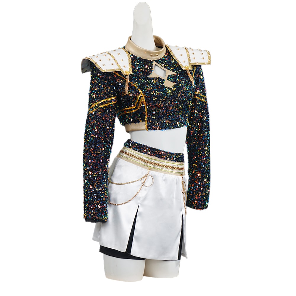 KPop Demon Hunters Rumi Zoey Mira Glitter Black Adult Kids Cosplay Costumes
