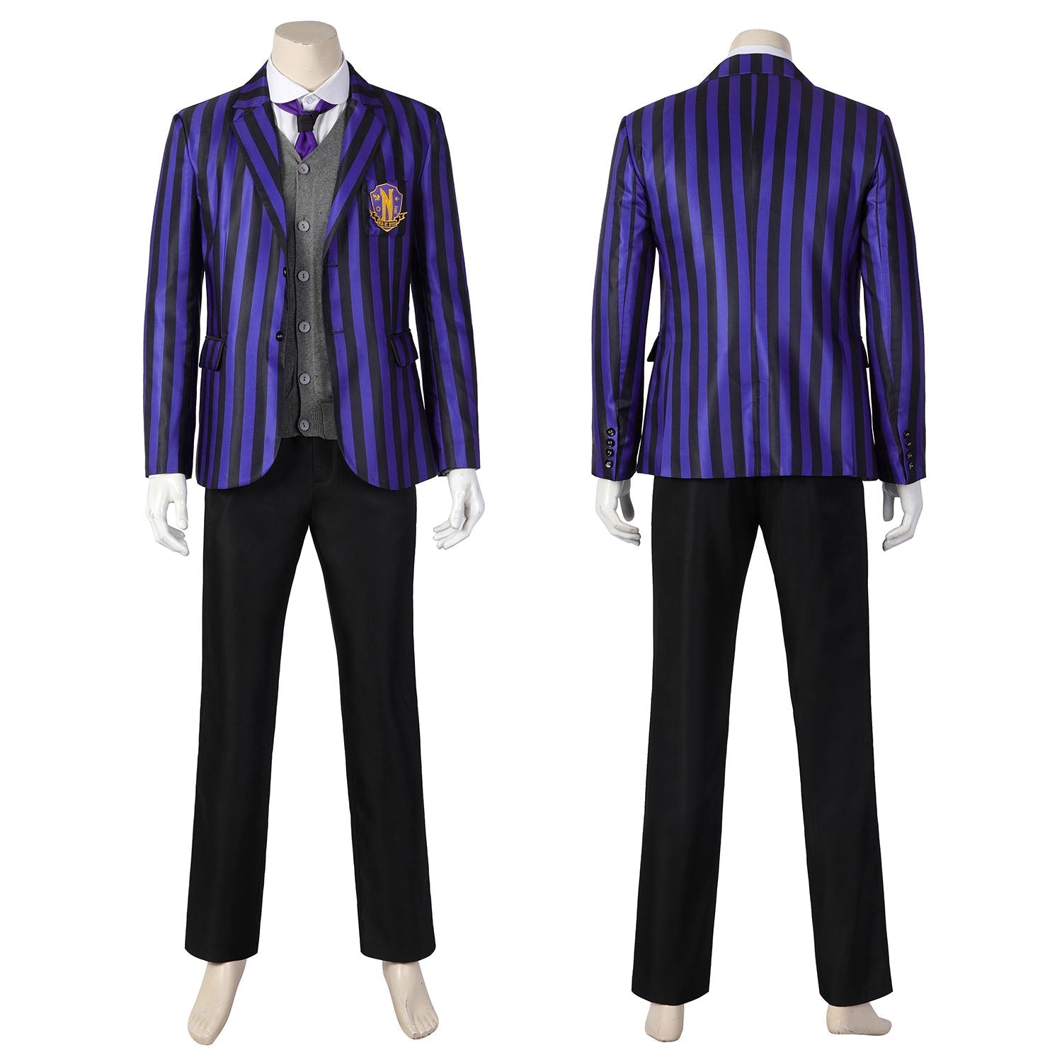 [ylevol] Wednesday 2 The Addams Family Eugene Otinger Nevermore Academy Uniform Costumes