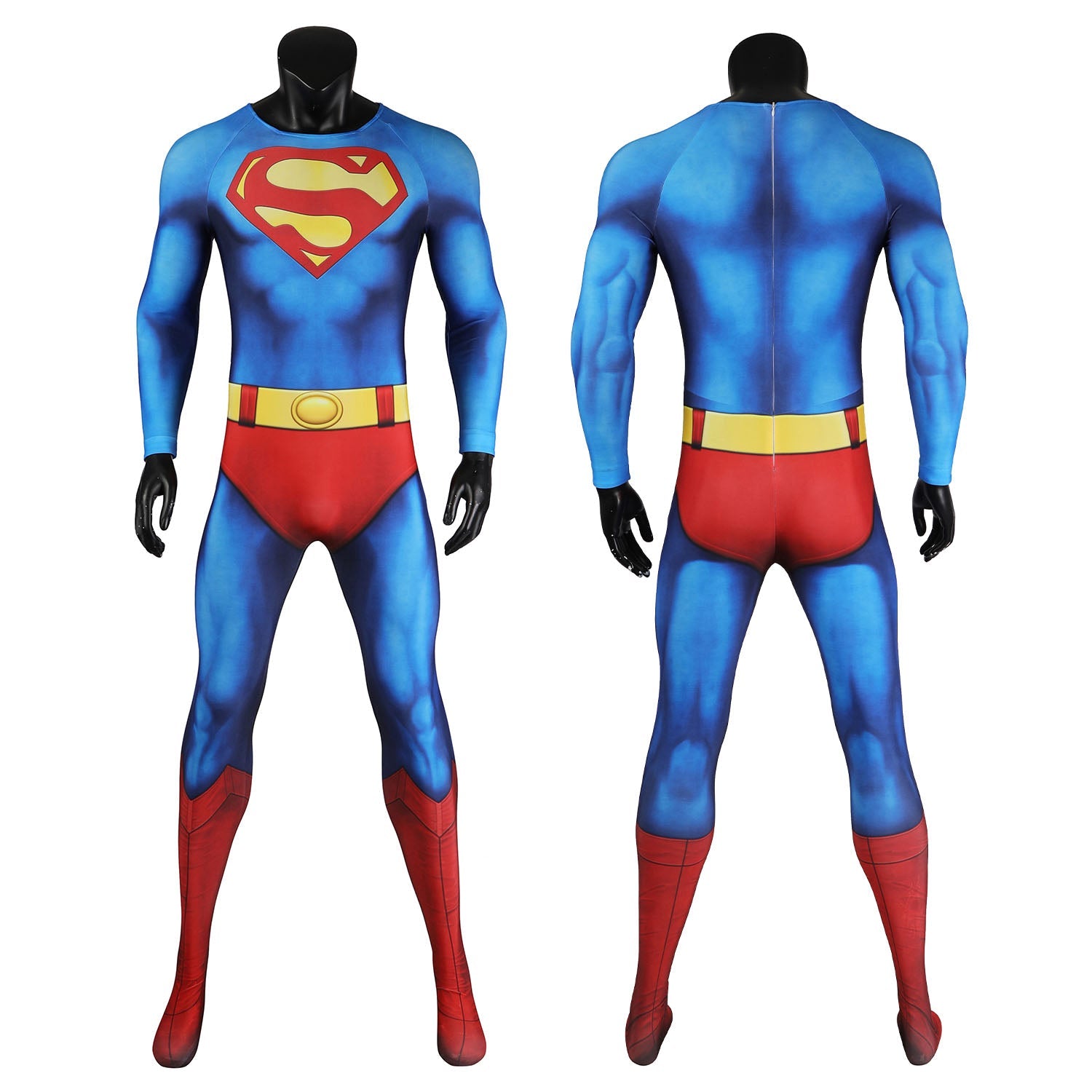 [ylevol] Superman 1978 Moive Christopher Reeve Male Jumpsuit Cosplay Costumes