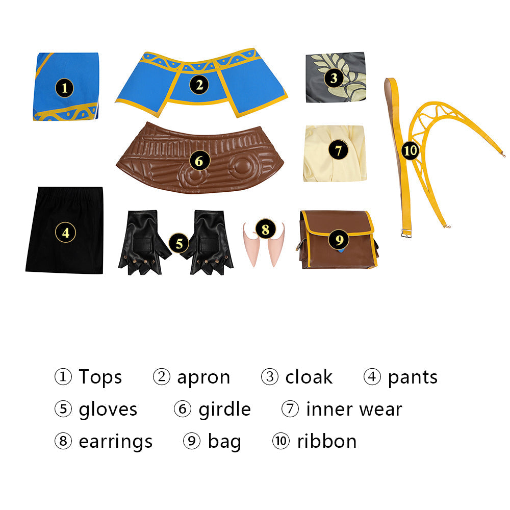 [ylevol] The Legend of Zelda Tears of the Kingdom Princess Zelda Outfit Cosplay Costumes