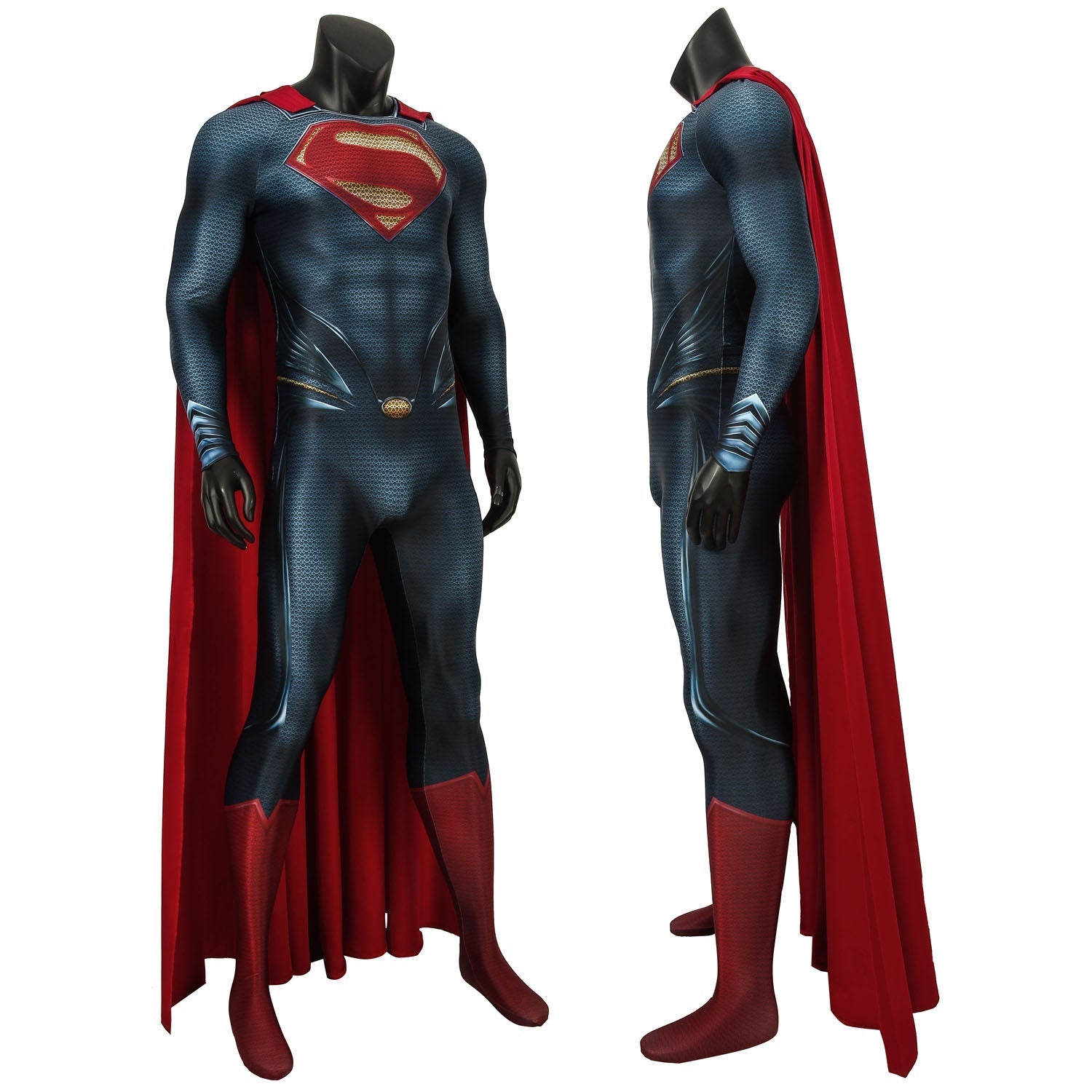 [ylevol] Superman Man of Steel Clark Kent Male Jumpsuit Cosplay Costumes