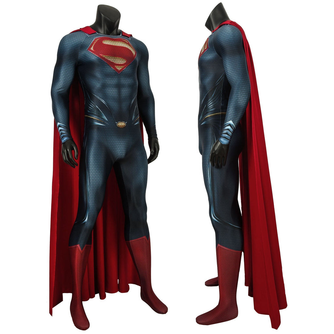 [ylevol] Superman Man of Steel Clark Kent Male Jumpsuit Cosplay Costumes