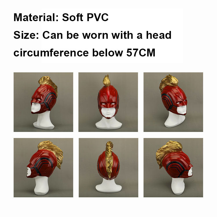 [ylevol] Avengers Endgame Captain Marvel Carol Danvers Jumpsuit with Mask Costumes