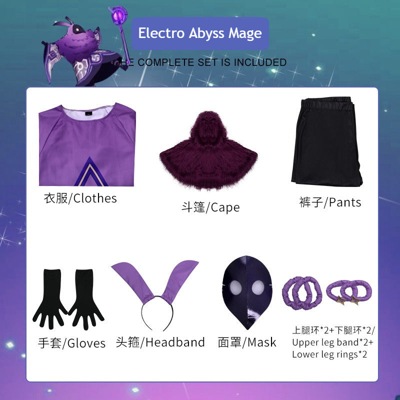 [ylevol] Genshin Impact Abyss Mage Hydro Cryo Pyro Electro Cosplay Costumes