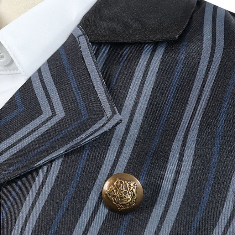 [ylevol] Wicked: For Good Witch Elphaba Black Stripe Suit Cosplay Costumes