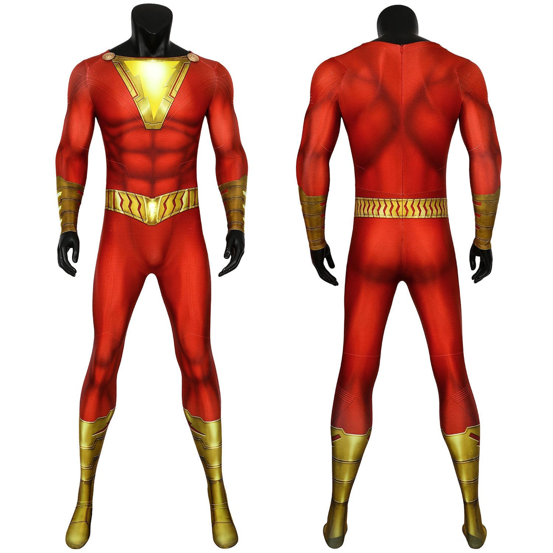 [ylevol] Shazam! Billy Batson Captain Marvel Male Jumpsuit Cosplay Costumes
