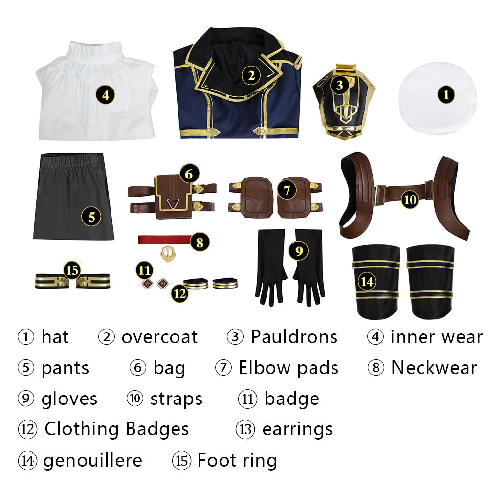 LOL Arcane 2 Caitlyn Kiramman Female Top Level Cosplay Costumes