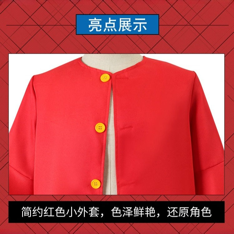 [ylevol] Anime Navigation Monkey D. Luffy Red Shirt Fullset Cosplay Costumes