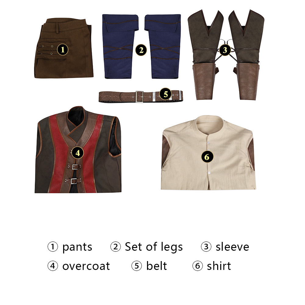 [ylevol] Baldur's Gate 3 Wyll Outfits Male Fullset Cosplay Costumes
