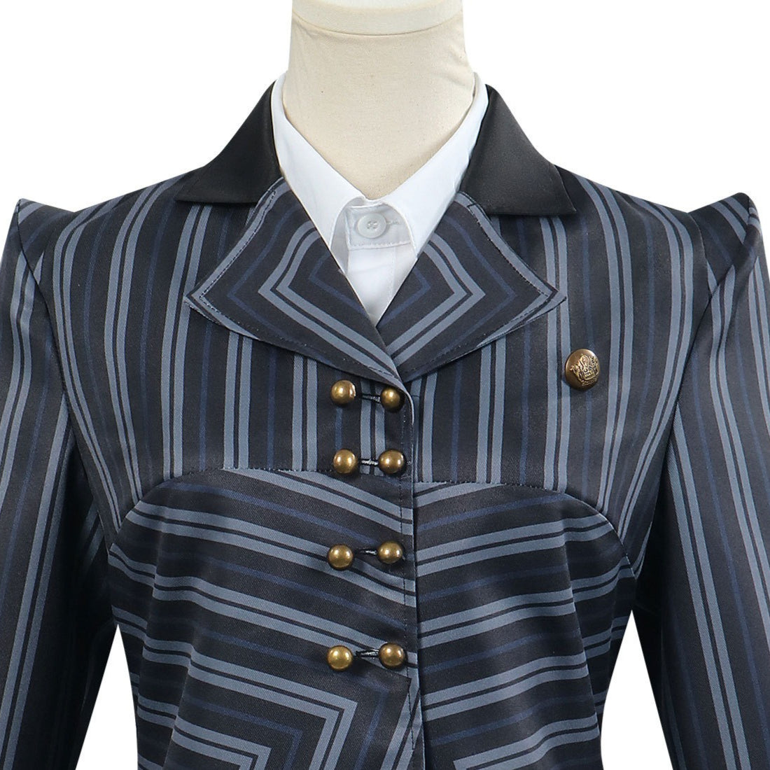 [ylevol] Wicked: For Good Witch Elphaba Black Stripe Suit Cosplay Costumes