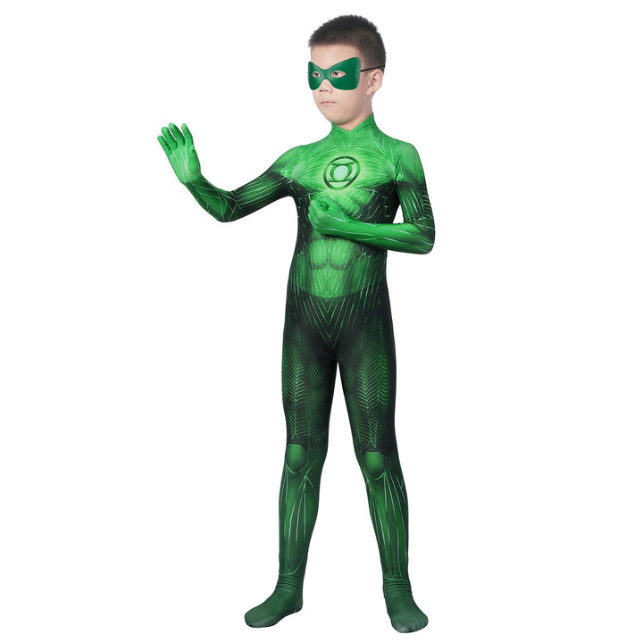 [ylevol] Green Lantern Hal Jordan Kids Jumpsuit Cosplay Costumes