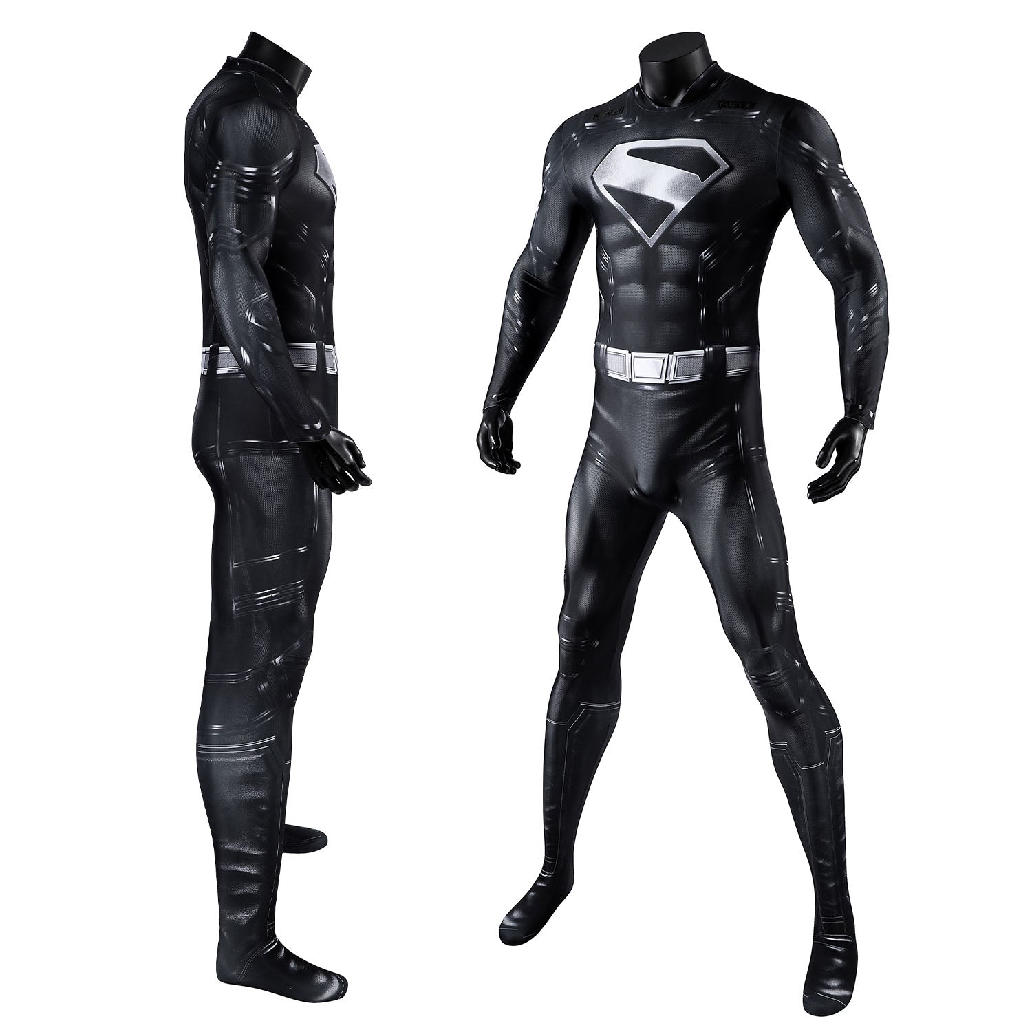 [ylevol] Superman Legacy Clark Kent Black Jumpsuit Cosplay Costumes