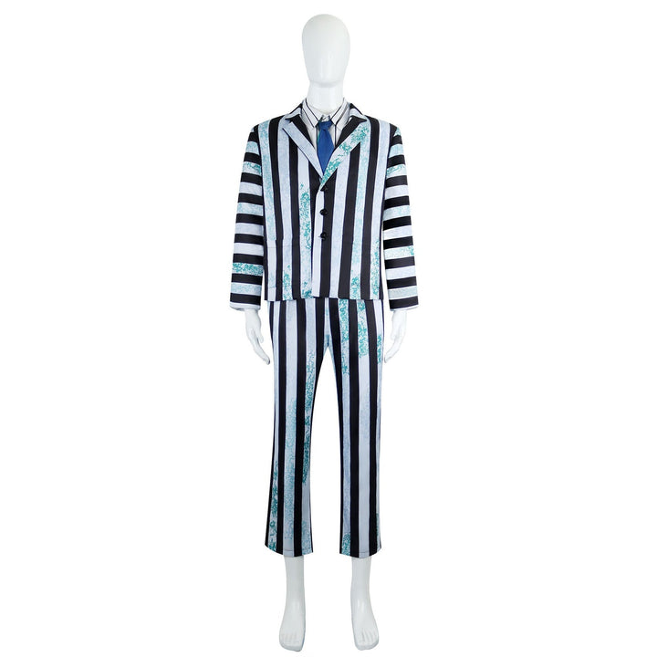 [ylevol] Beetle Juice Michael Keaton Dirty Suit Halloween Cosplay Costumes
