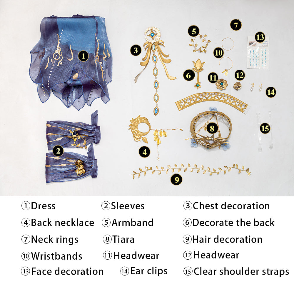 [ylevol] Identity V Naiad Grace Fisherwoman Full Set Cosplay Costumes