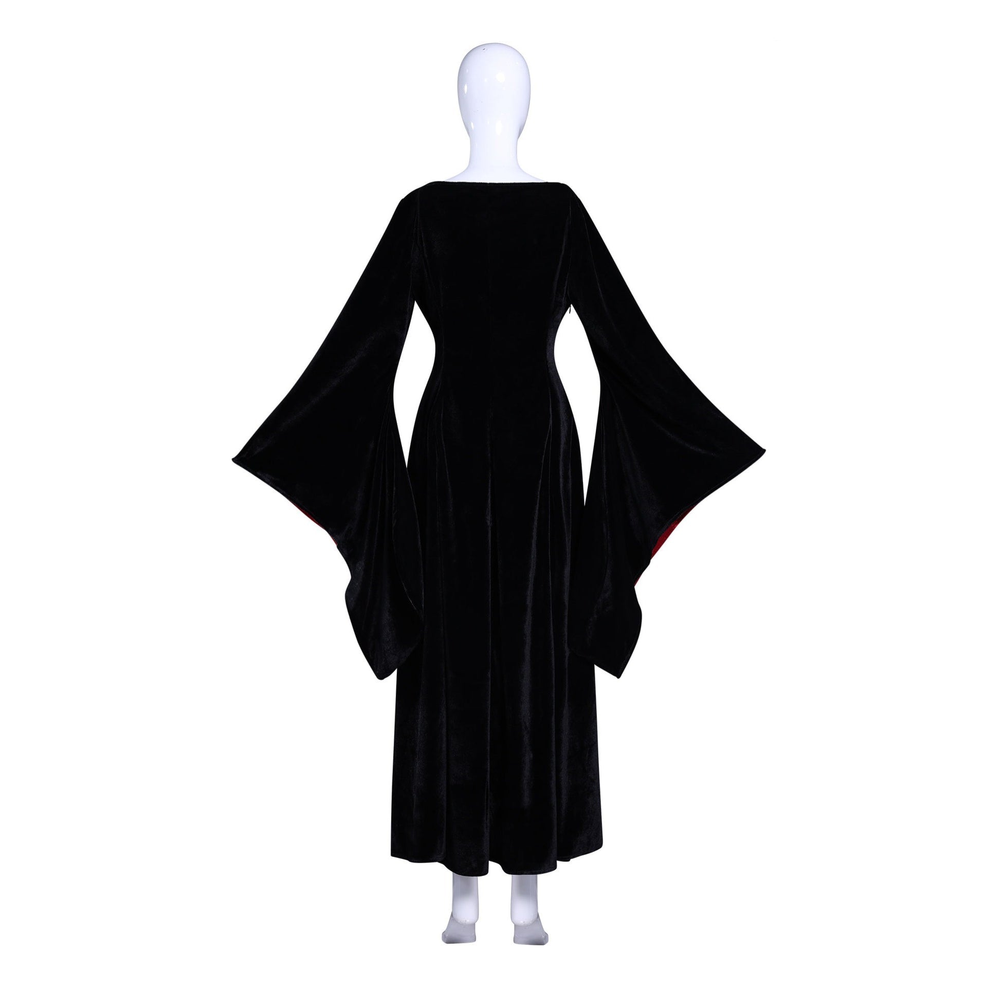 [ylevol] Wednesday 2 Mother Morticia Addams Black Dress Cosplay Costumes