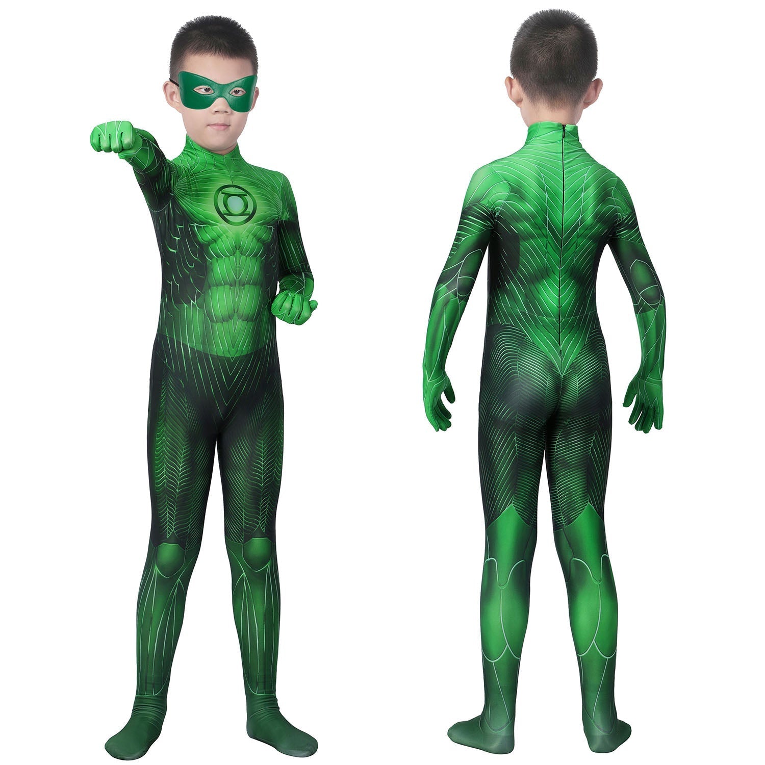 [ylevol] Green Lantern Hal Jordan Kids Jumpsuit Cosplay Costumes