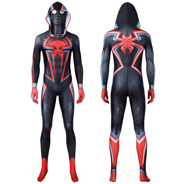 [ylevol] Spider-Man Miles Morales 2099 Suit Male Hoodie Jumpsuit Costumes