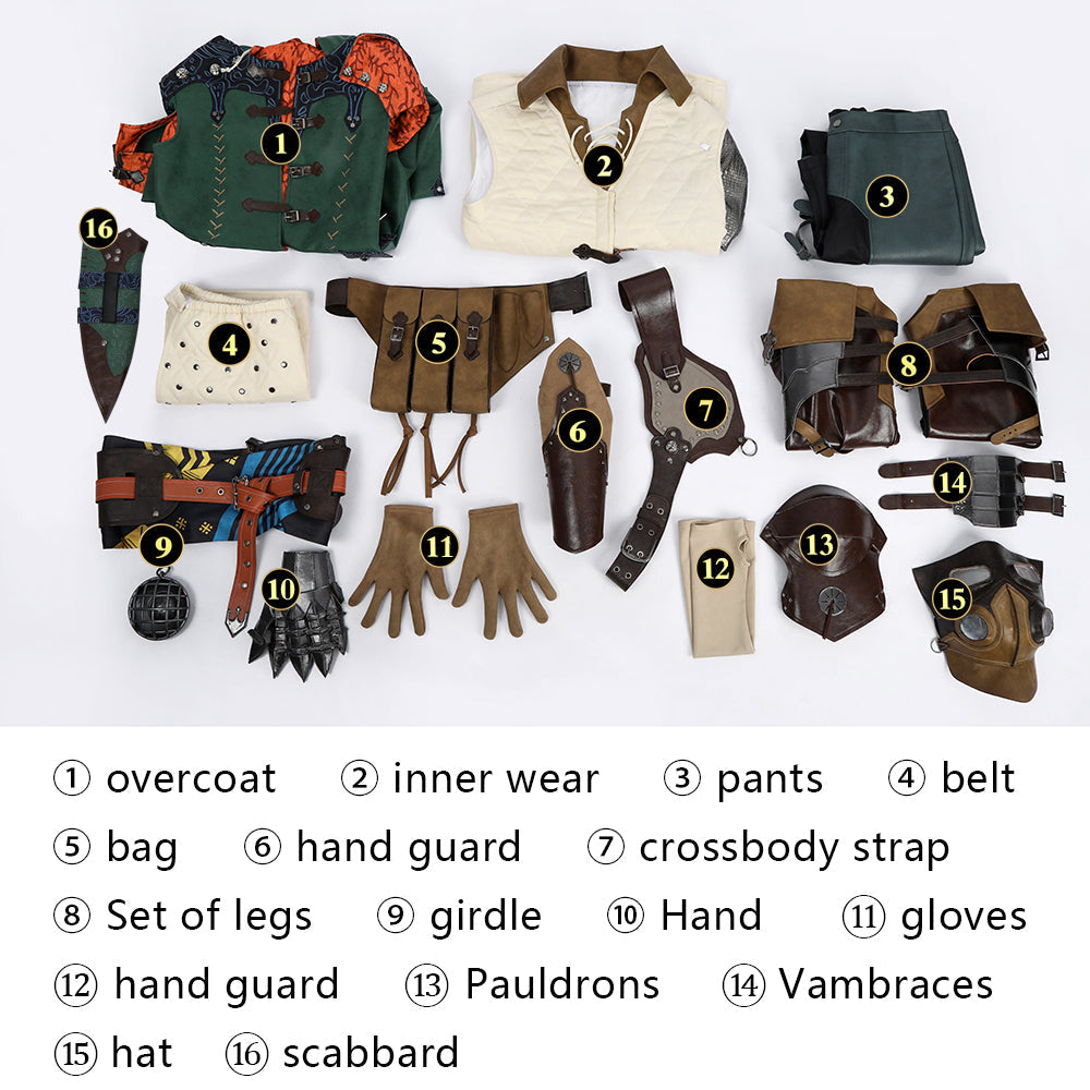 [ylevol] Monster Hunter Wilds Hope Armor Full Set Top Cosplay Costumes