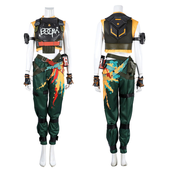 [ylevol] Valorant Raze Female Full Set Outfit Top Cosplay Costumes