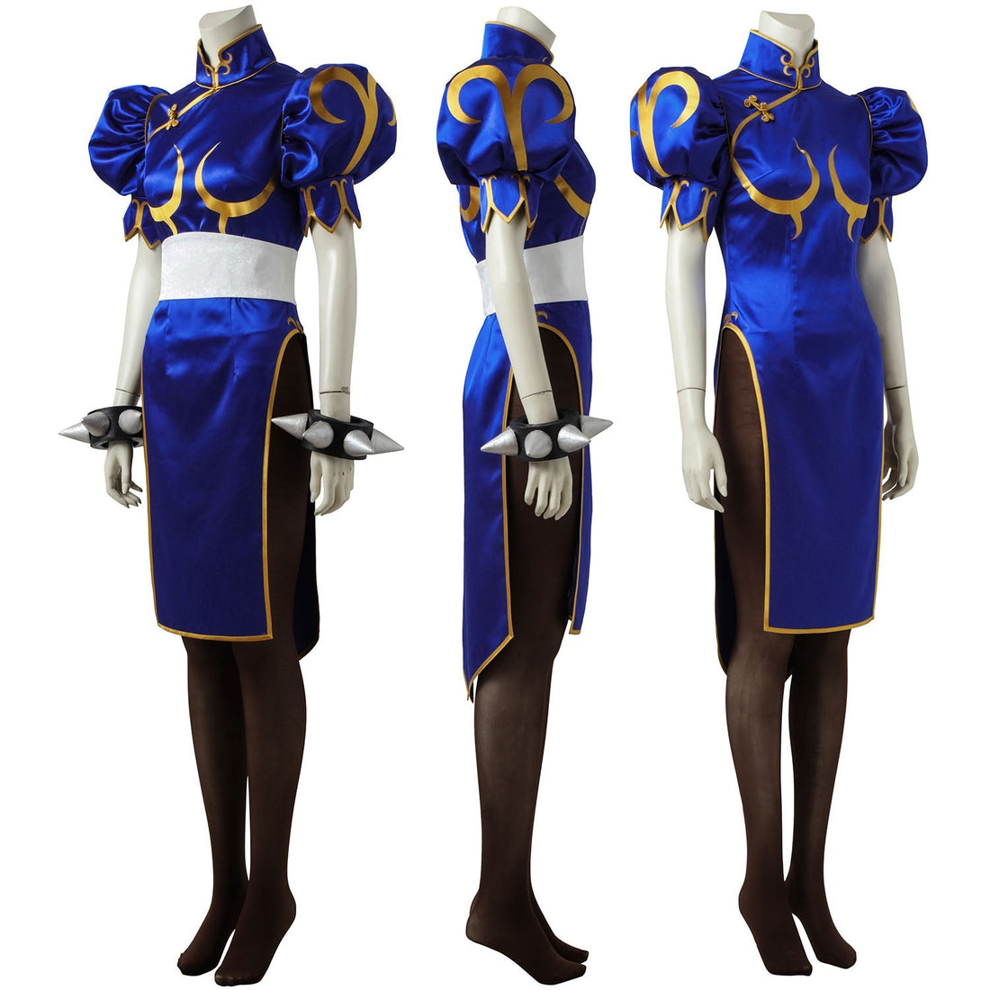 [ylevol] Street Fighter 5 Chun Li Blue Dress Female Cosplay Costumes