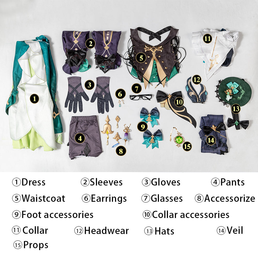 [ylevol] Genshin Impact Renowned Perfumer Emilie Cosplay Costumes