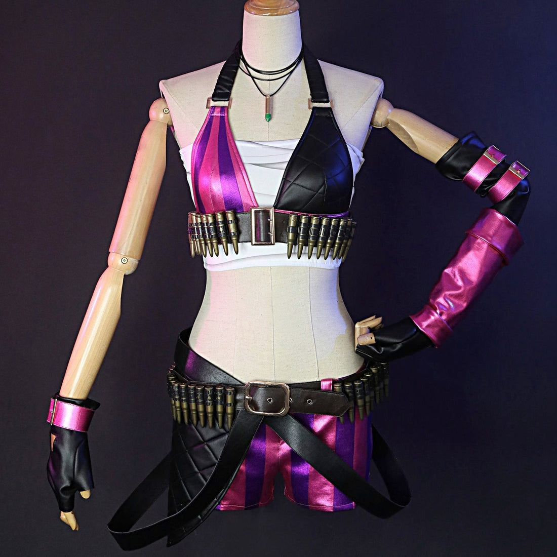 [ylevol] Game LOL Loose Cannon Jinx Top Level Cosplay Costumes