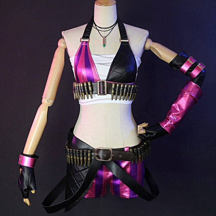 [ylevol] Game LOL Loose Cannon Jinx Top Level Cosplay Costumes
