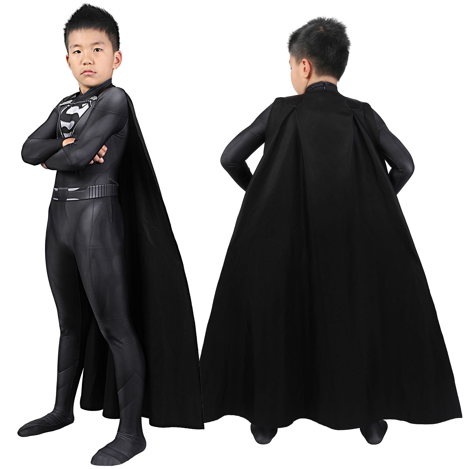 [ylevol] Superman Crisis on Infinite Earths Clark Kent Kids Jumpsuit Cosplay Costumes