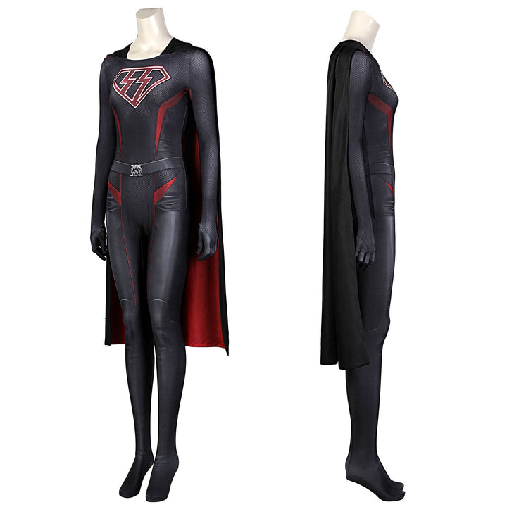 [ylevol] Overgirl Kara Zor-El Danvers Female Jumpsuit with Cloak Costumes