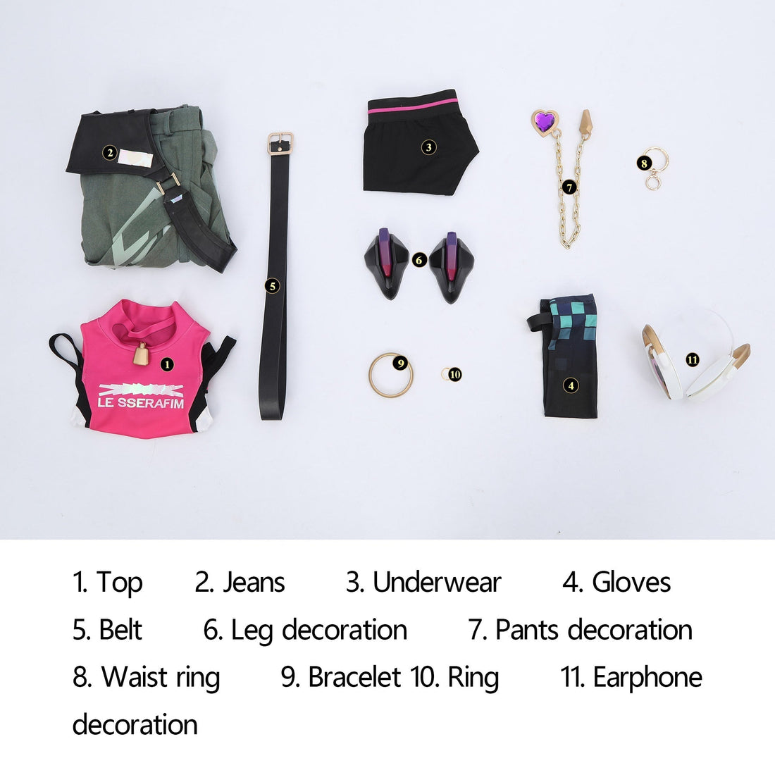 [ylevol] Overwatch 2 Juno X LE SSERAFIM FEARLESS Female Cosplay Costumes