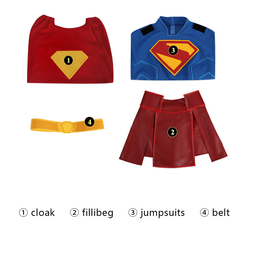 Superman 2025 Legacy Supergirl Female Top Cosplay Costumes