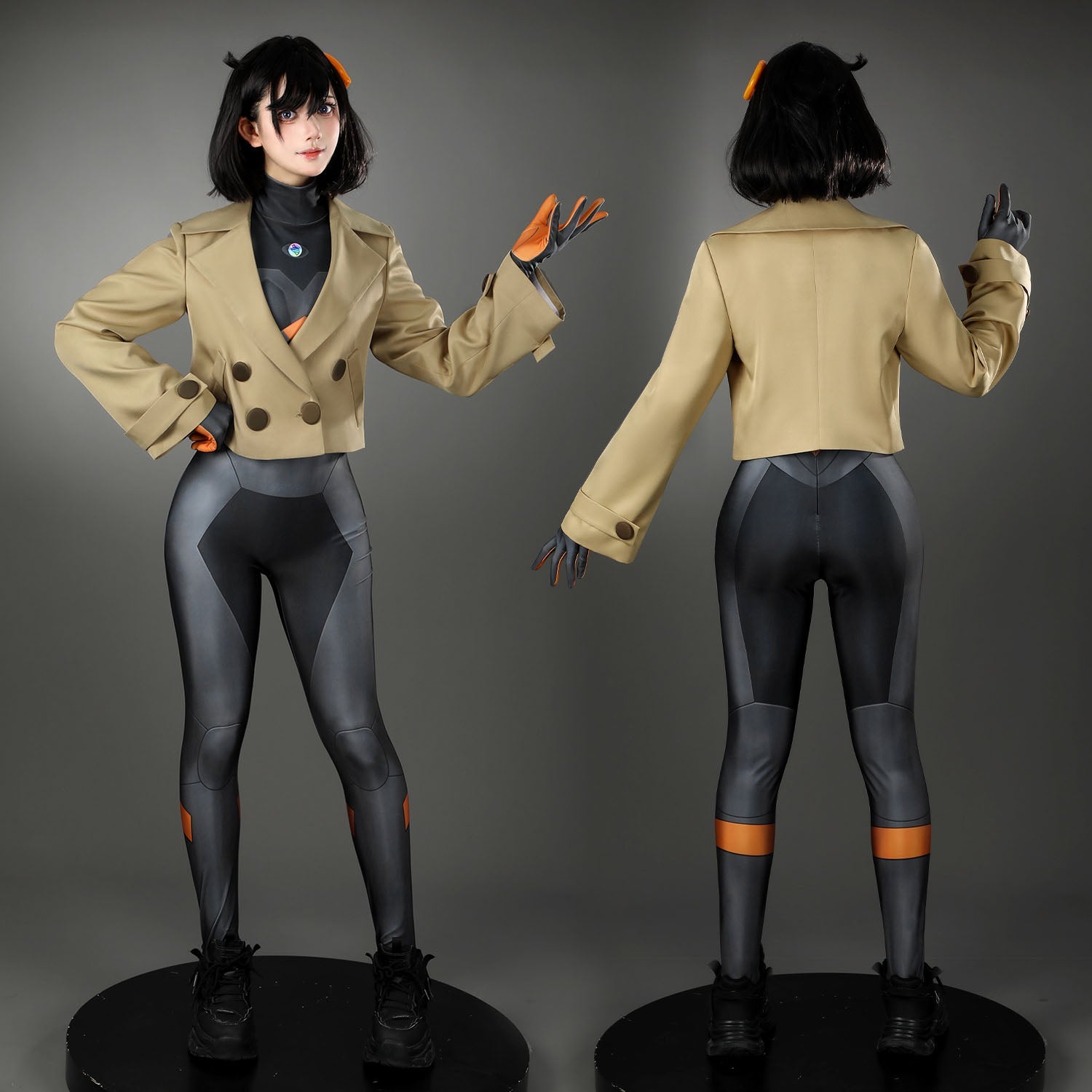 [ylevol] Pocket Game Z-A Emma Coat Jumpsuit Female Cosplay Costumes
