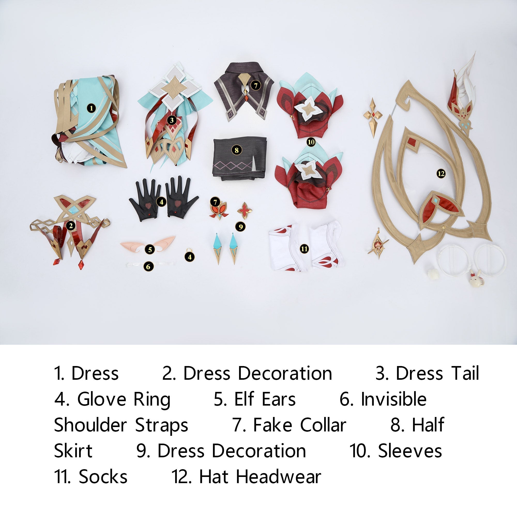 Genshin Impact Alice Top Level Fullset Cosplay Costumes