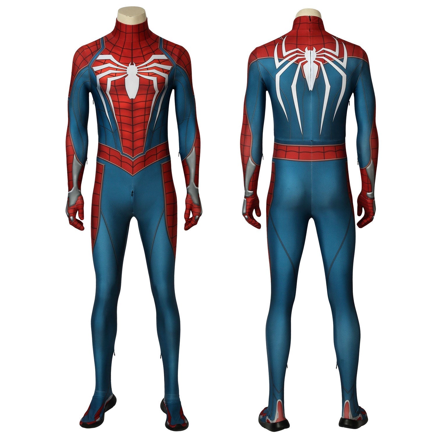 [ylevol] Spider-Man PS4 Advanced Suit Jumpsuit with Sole and Zipper Costumes