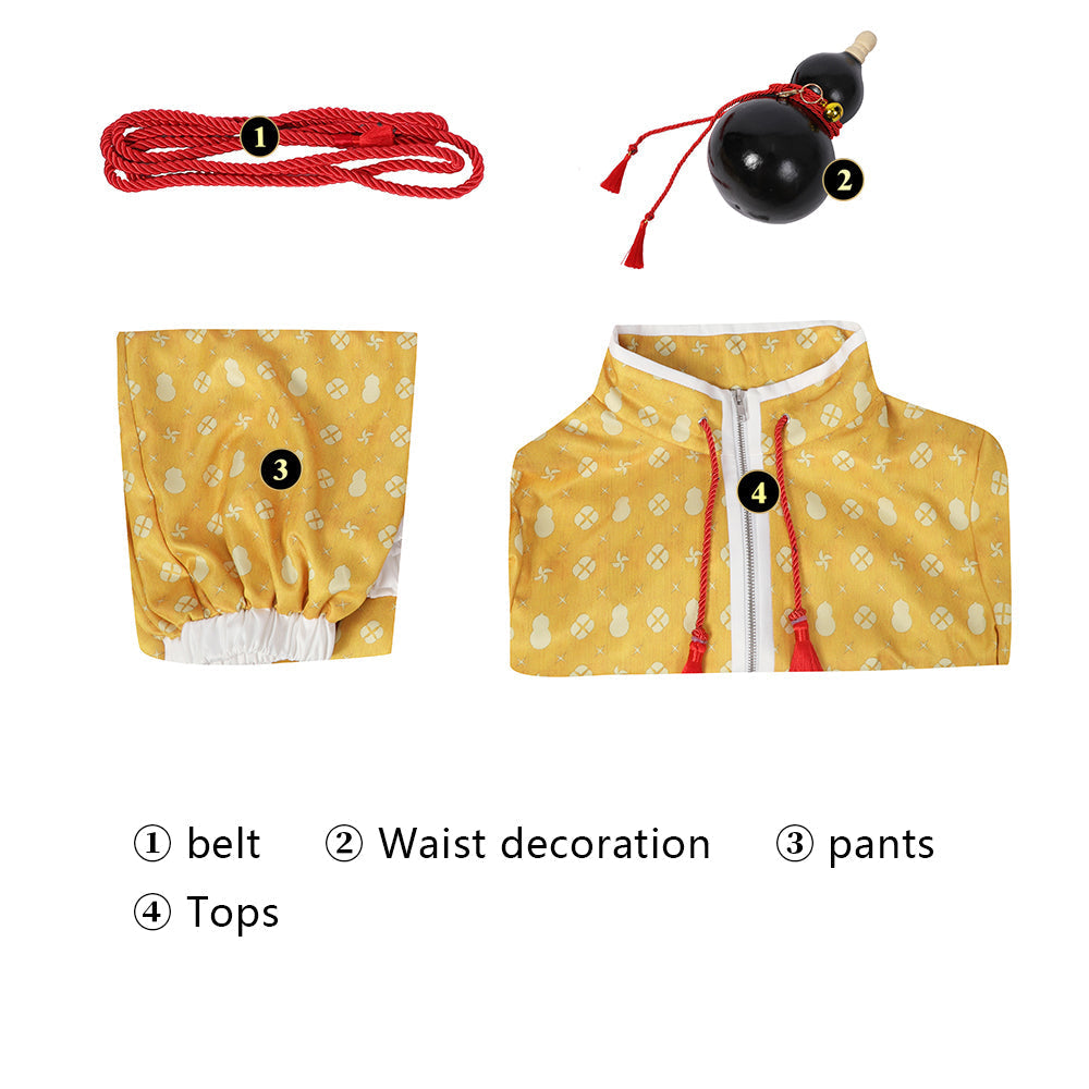 [ylevol] Street Fighter 6 Jamie Male Yellow Cosplay Costumes