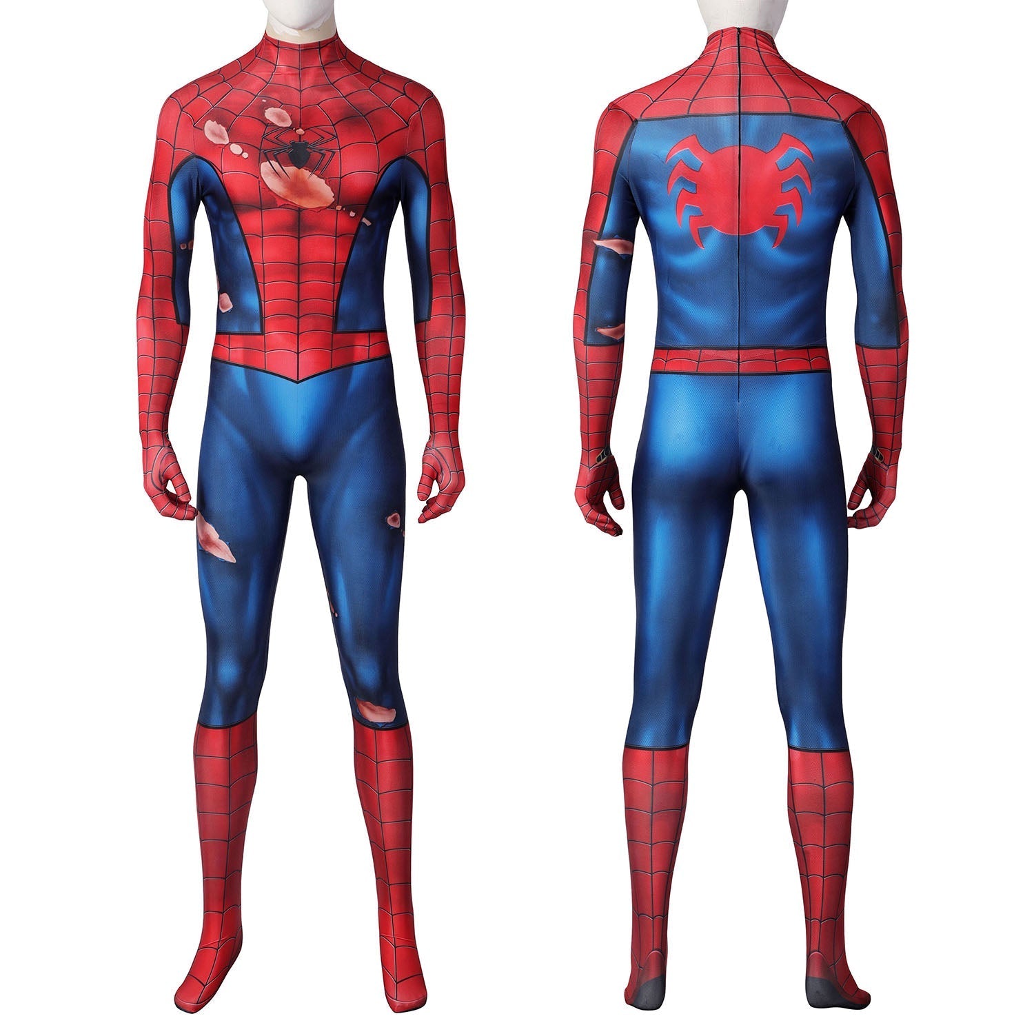 [ylevol] Marvel's Spider-Man PS5 Classic Suit Damaged Male Jumpsuit Costumes