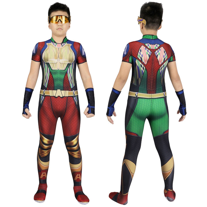 [ylevol] The Boys 3 A-train Kids Jumpsuit with Glasses Cosplay Costumes