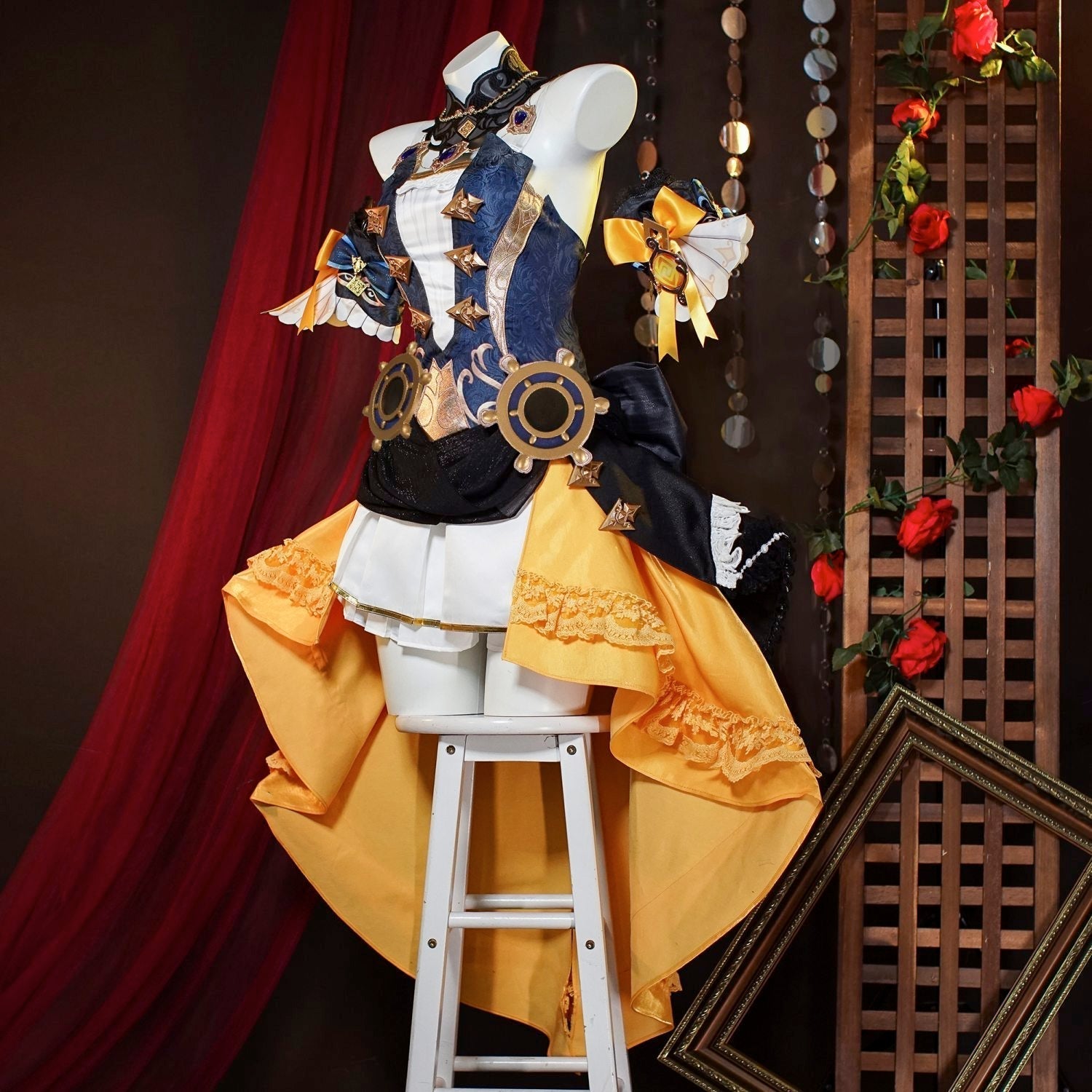 [ylevol] Game Genshin Impact Navia Full Set Top Level Cosplay Costumes