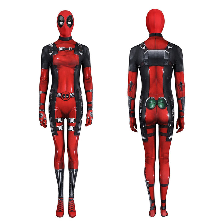 [ylevol] Marvel Deadpool Lady Wade Wilson Suit Jumpsuit Cosplay Costumes