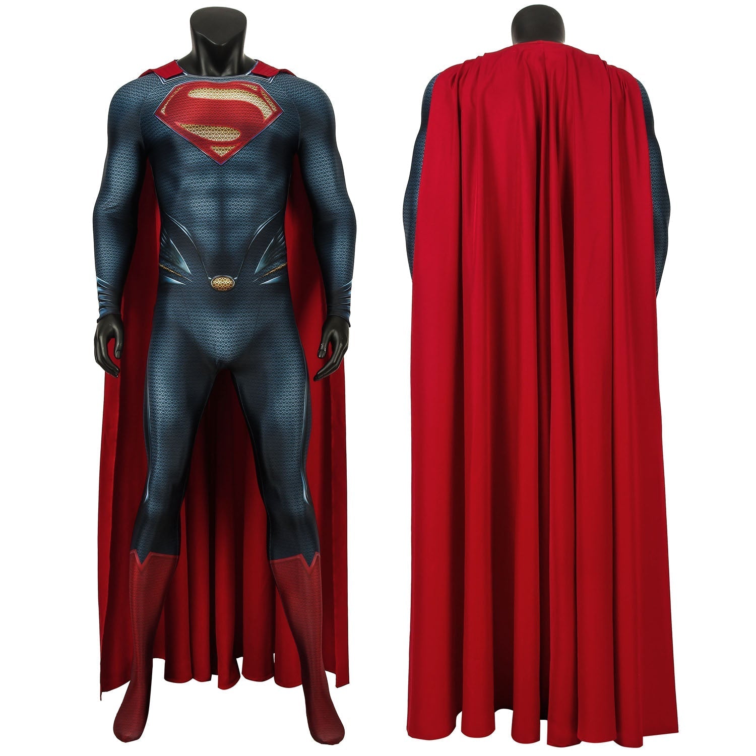 [ylevol] Superman Man of Steel Clark Kent Male Jumpsuit Cosplay Costumes