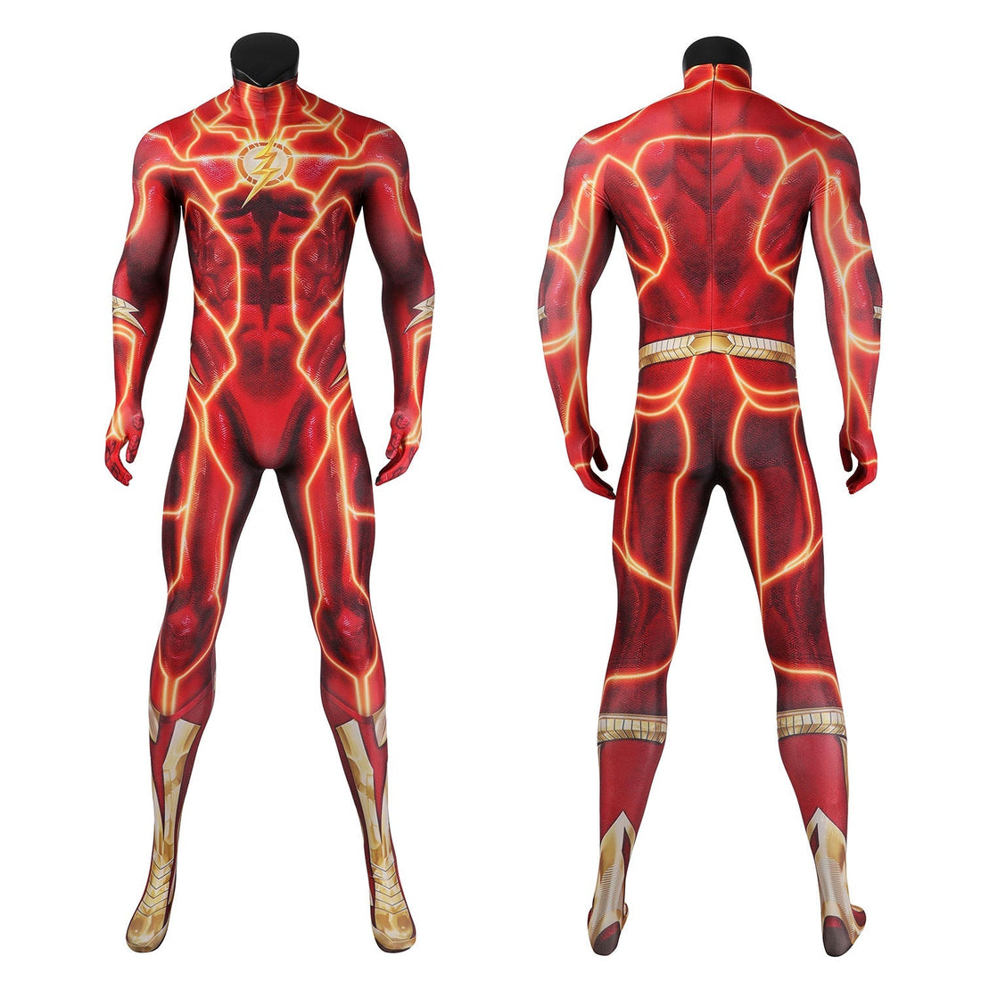 [ylevol] Flashpoint The Flash Barry Allen Jumpsuit with Mask Cosplay Costumes