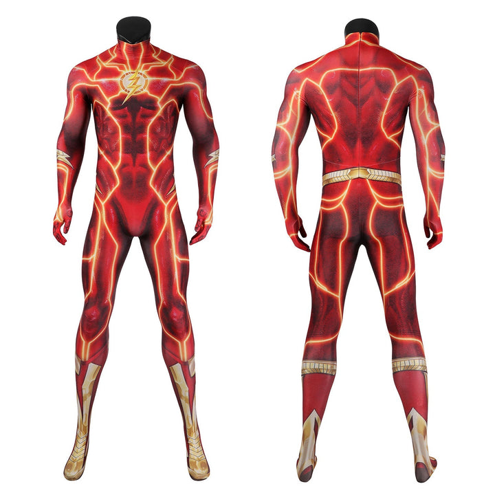 [ylevol] Flashpoint The Flash Barry Allen Jumpsuit with Mask Cosplay Costumes