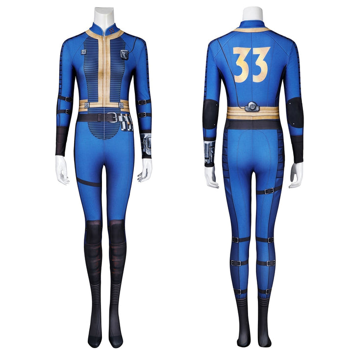 [ylevol] Fallout Vault No. 33 Season 1 Sheltersuit Lucy Female Jumpsuit Costumes
