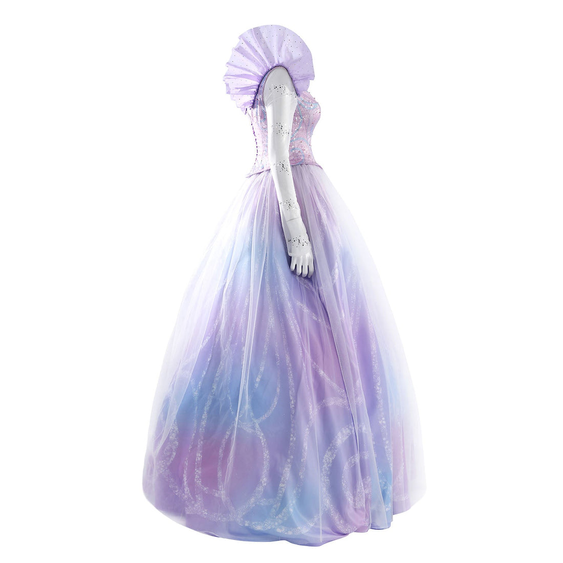 [ylevol] Wicked: For Good Part Two Galinda Dress with Crown Cosplay Costumes