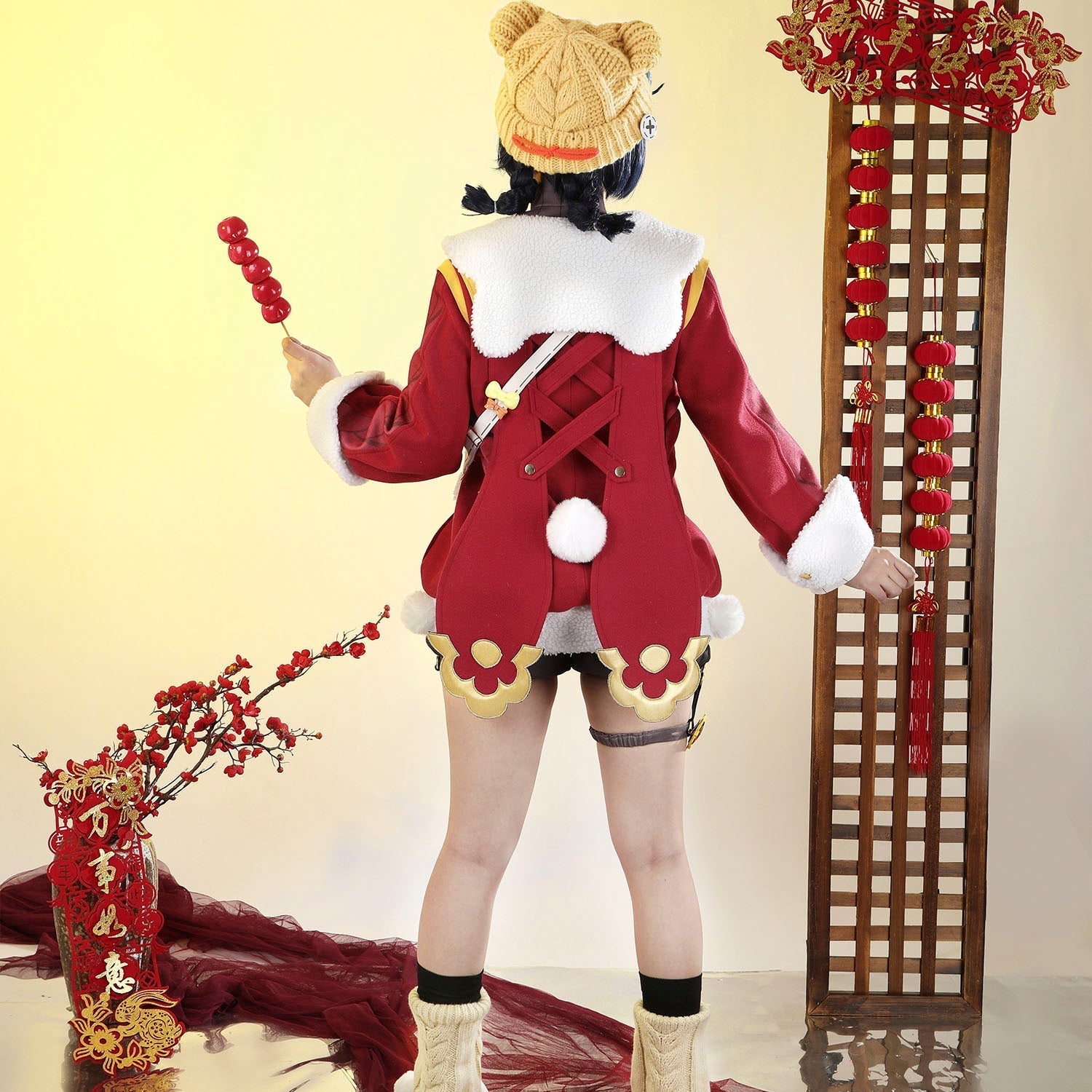 [ylevol] Game Genshin Impact Xiangling Lantern Rite Suit Cosplay Costumes