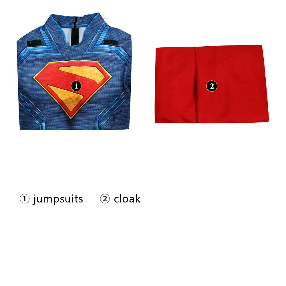 [ylevol] Superman Legacy Clark Kent Male Jumpsuit Cosplay Costumes